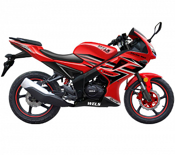 Мотоцикл WELS "SUPERIOR" YD250-4  17/17" 250CC (красный)